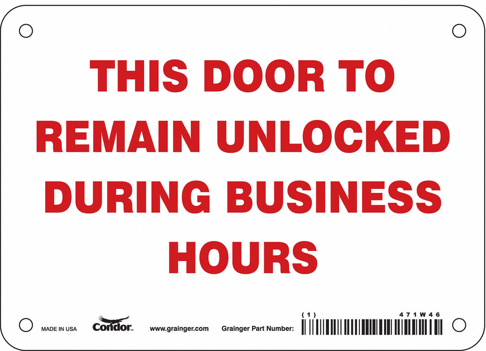 J7732 Safety Sign 5 in x 7 in Vinyl