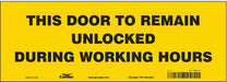 Safety Sign 5 in x 14 in Vinyl