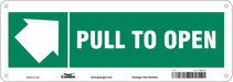 Safety Sign 5 in x 14 in Aluminum