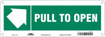 Safety Sign 5 in x 14 in Polyethylene