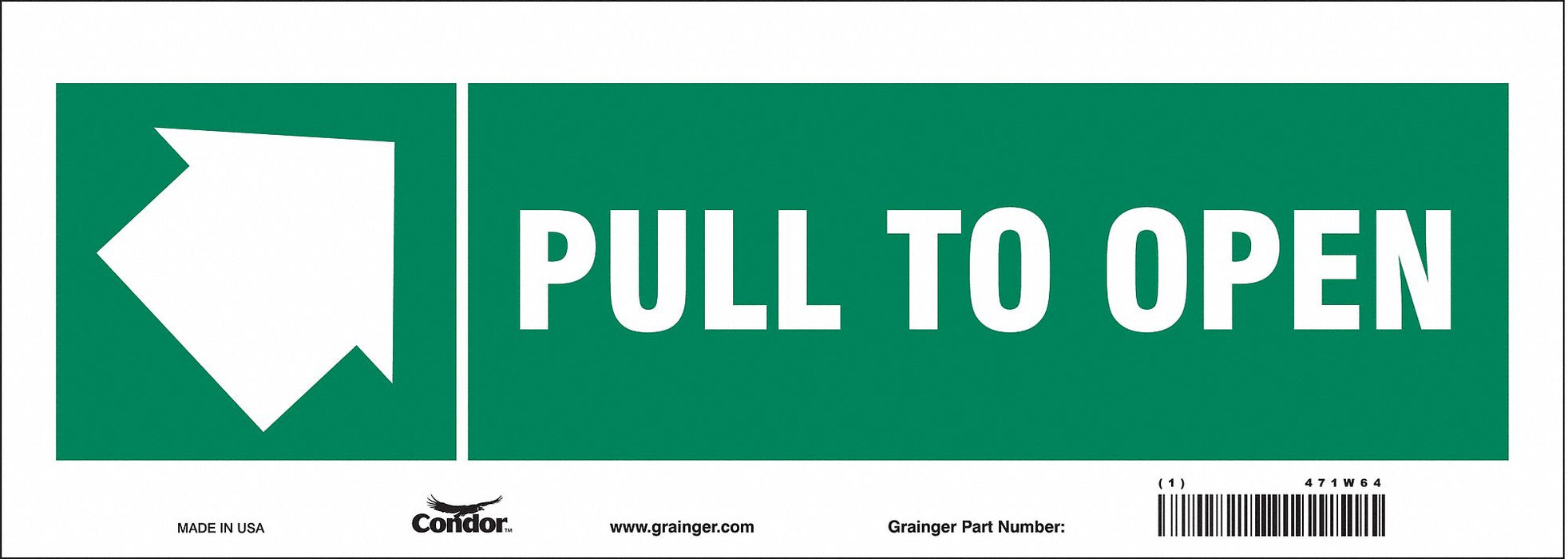 Safety Sign 5 in x 14 in Vinyl