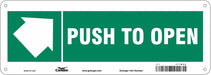 Safety Sign 5 in x 14 in Polyethylene