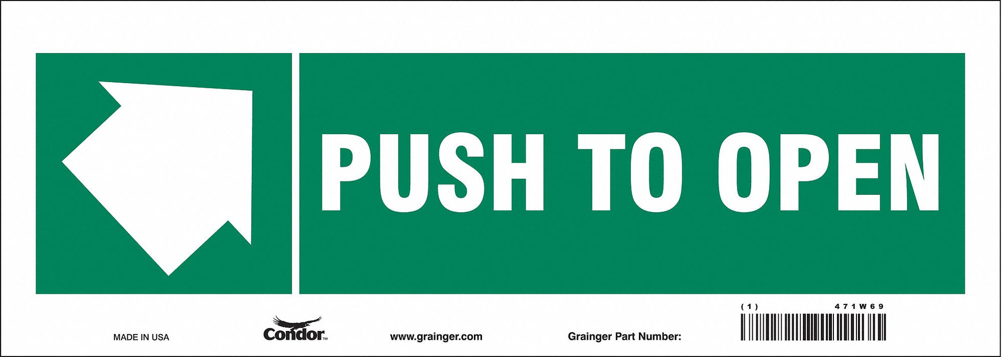 Safety Sign 5 in x 14 in Vinyl
