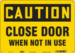 Safety Sign 10 in x 14 in Aluminum