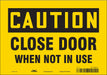 Safety Sign 7 in x 10 in Vinyl