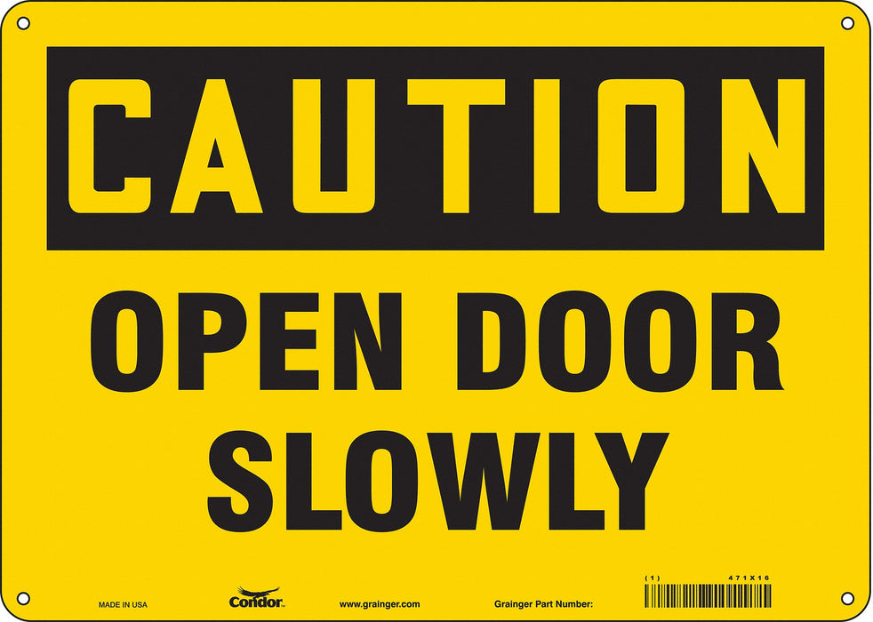 J6963 Safety Sign 10 in x 14 in Aluminum