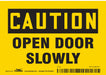 J6963 Safety Sign 3 1/2 in x 5 in Vinyl