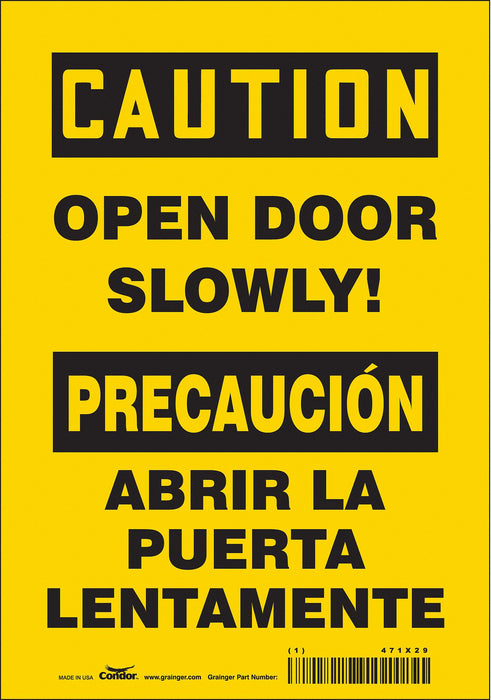 Safety Sign 10 in x 7 in Vinyl