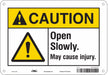 Safety Sign 7 in x 10 in Polyethylene