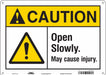 Safety Sign 10 in x 14 in Polyethylene