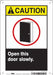 Safety Sign 10 in x 7 in Polyethylene