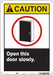 Safety Sign 14 in x 10 in Polyethylene