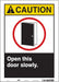 Safety Sign 14 in x 10 in Vinyl