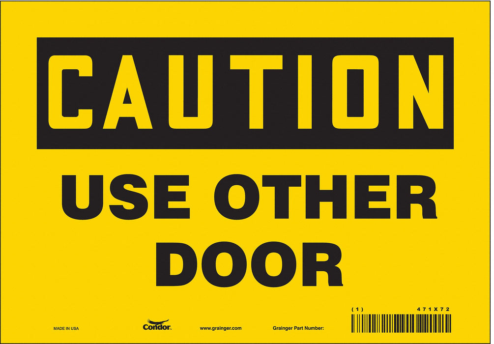 Safety Sign 7 in x 10 in Vinyl