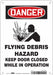 Safety Sign 10 in x 7 in Polyethylene