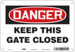 Safety Sign 7 in x 10 in Aluminum