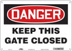 Safety Sign 10 in x 14 in Aluminum