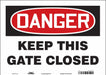 Safety Sign 10 in x 14 in Vinyl