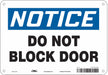 Safety Sign 7 in x 10 in Polyethylene