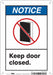 Safety Sign 10 in x 7 in Polyethylene