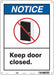Safety Sign 14 in x 10 in Polyethylene
