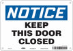 J6997 Safety Sign 7 in x 10 in Aluminum