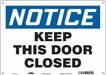 J6997 Safety Sign 10 in x 14 in Aluminum