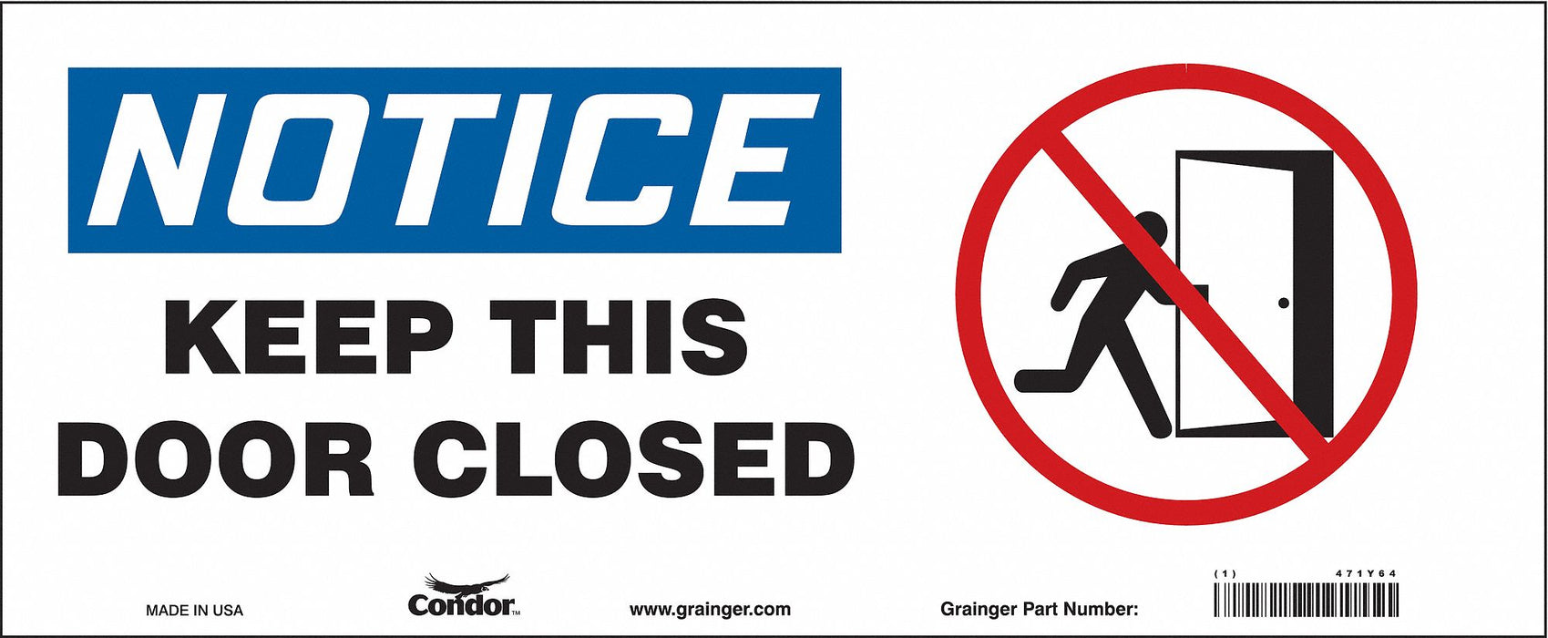 Safety Sign 7 in x 17 in Vinyl