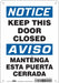 Safety Sign 10 in x 7 in Polyethylene