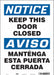 Safety Sign 14 in x 10 in Vinyl