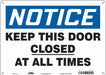 Safety Sign 10 in x 14 in Aluminum