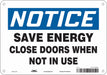 Safety Sign 7 in x 10 in Aluminum