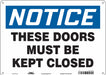 Safety Sign 10 in x 14 in Aluminum