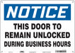 Safety Sign 10 in x 14 in Aluminum