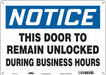 Safety Sign 10 in x 14 in Polyethylene