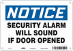 Safety Sign 7 in x 10 in Aluminum