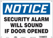 Safety Sign 10 in x 14 in Aluminum