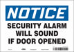 Safety Sign 7 in x 10 in Vinyl