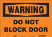 Safety Sign 10 in x 14 in Vinyl