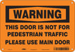 Safety Sign 7 in x 10 in Aluminum