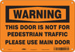 Safety Sign 7 in x 10 in Polyethylene