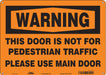 Safety Sign 10 in x 14 in Polyethylene