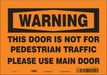 Safety Sign 7 in x 10 in Vinyl