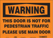 Safety Sign 10 in x 14 in Vinyl