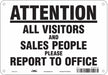 Safety Sign 7 in x 10 in Aluminum