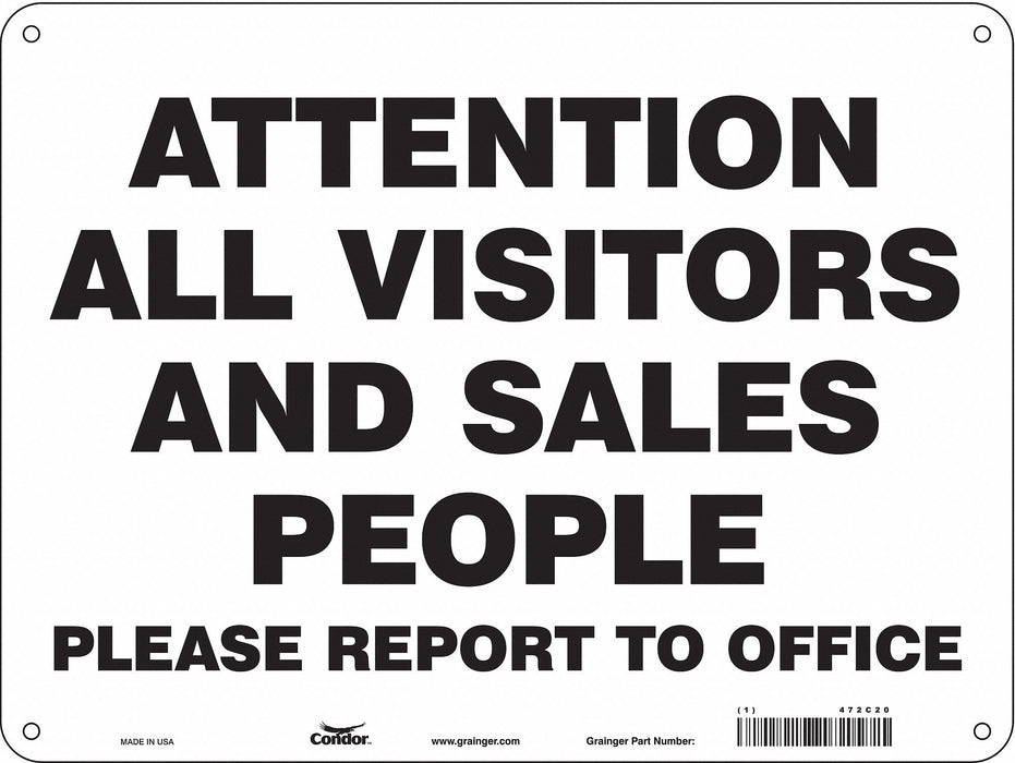 Safety Sign 18 in x 24 in Aluminum