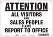 Safety Sign 7 in x 10 in Polyethylene