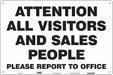 Safety Sign 24 in x 36 in Polyethylene