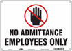 Safety Sign 10 inx14 in Aluminum