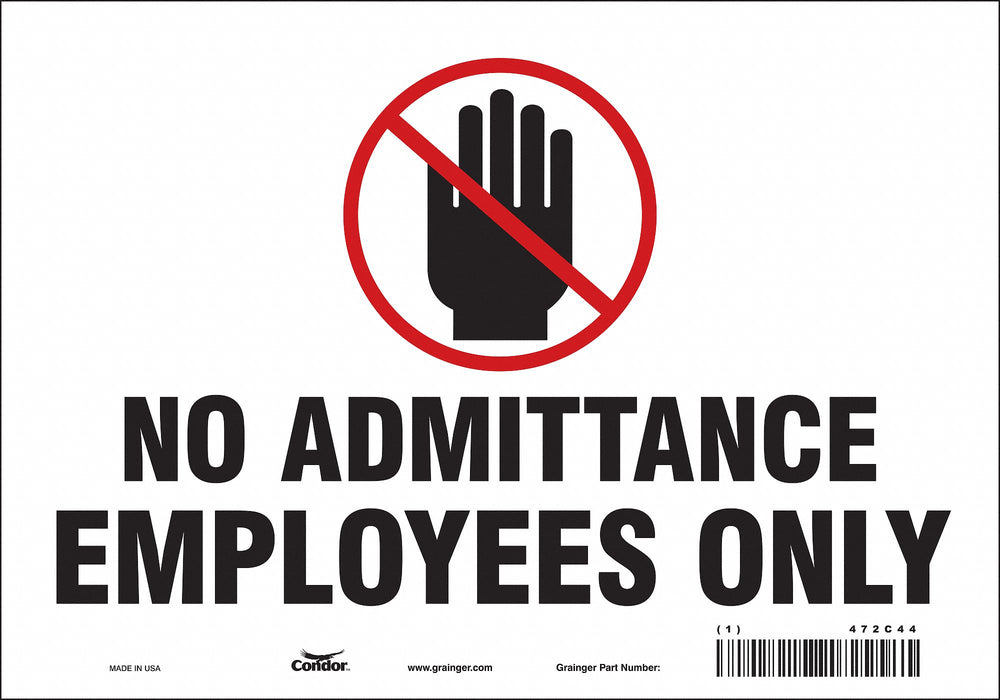 Safety Sign 7 inx10 in Vinyl
